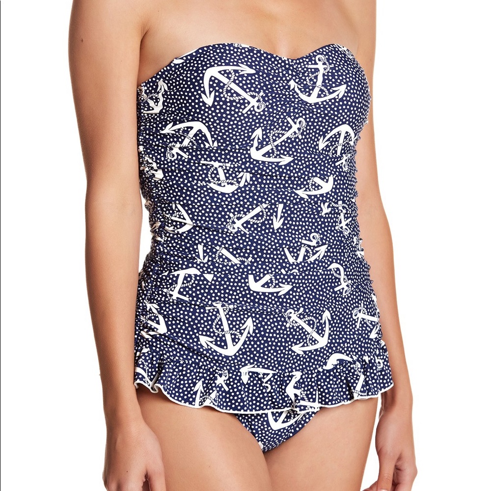 Betsey Johnson Sailor One Piece Swimdress